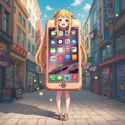 iPhoneコスチューム少女