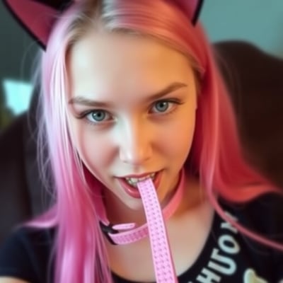 ピンク猫耳少女