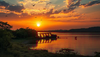 アフリカ夕日
