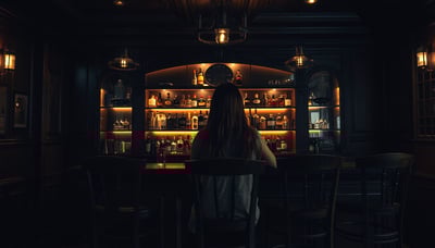 深夜のバー