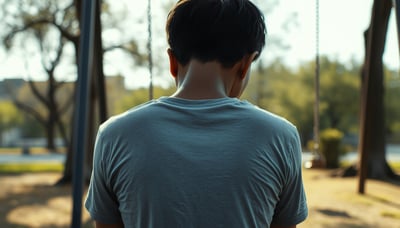 落寞背影